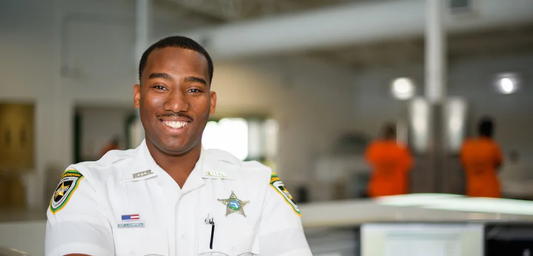 smiling deputy in uniform