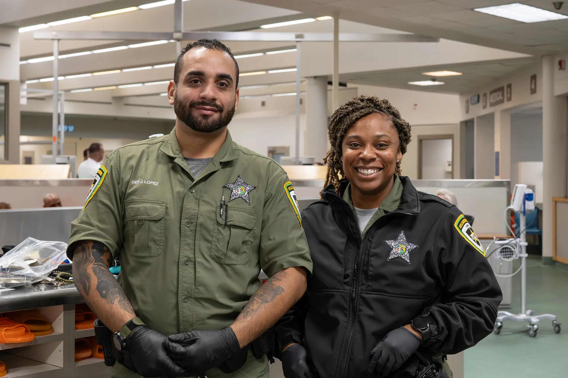 smiling detention deputies